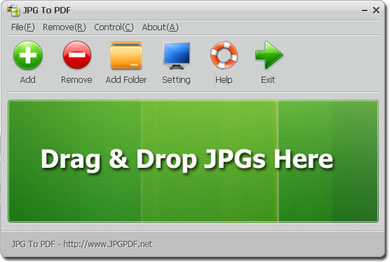 JPG to PDF UI